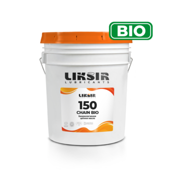 Биоразлагаемое цепное масло LIKSIR CHAIN BIO 150 &ndash; синтетическое масло на основе POE