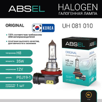 Лампа галогенная ABSEL H8 PGJ19-1 12V 35W ORIGINAL